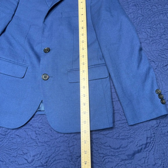 Lauren Ralph Lauren Kids Navy Blue Blazer Suit Jacket Boys Size 12R Read - Picture 6 of 6